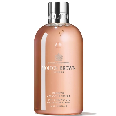 Molton Brown Graceful Apricot And Freesia Bath And Shower Gel 300ml In White