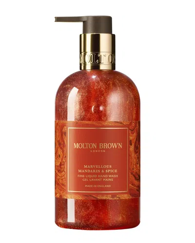 Molton Brown London 10floz Marvellous Mandarin & Spice Fine Liquid Hand Wash In Transparent