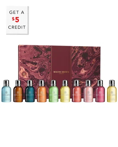 Molton Brown London Unisex 10 X 1.7oz Stocking Filler Gift Set With $5 Credit In White