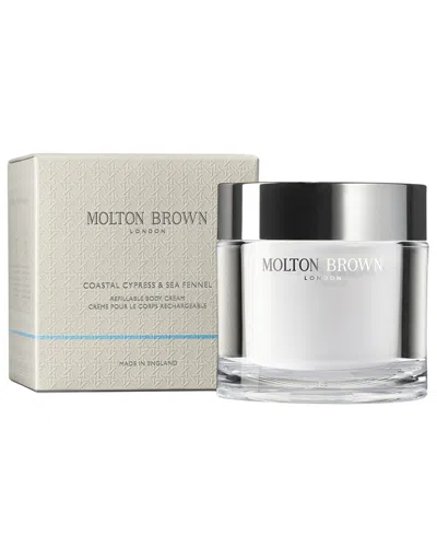 Molton Brown London Unisex 6.6oz Coastal Cypress & Sea Fennel Refillable Body Cream In Transparent