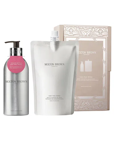Molton Brown London Unisex Fiery Pink Pepper Body Care Refill Gift Set In Transparent