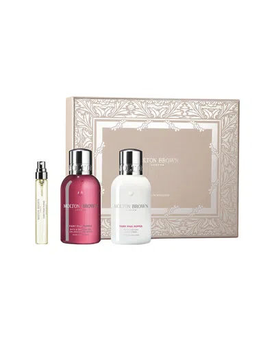 Molton Brown London Unisex Fiery Pink Pepper Travel Gift Set In Transparent