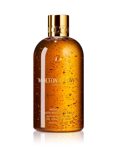Molton Brown Mesmerising Oudh Accord & Gold Bath & Shower Gel 10 Oz. In Transparent