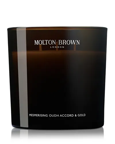 Molton Brown Mesmerising Oudh Accord & Gold Luxury Scented Candle 21.2 Oz. In Brown