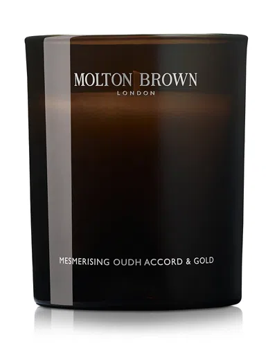Molton Brown Mesmerising Oudh Accord & Gold Signature Scented Candle 6.7 Oz. In Brown