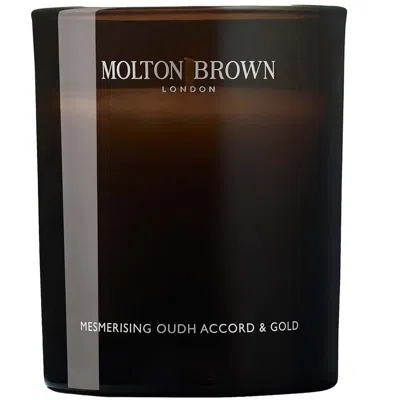 Molton Brown Mesmerising Oudh Accord & Gold Signature Scented Candle (single Wick) 190g