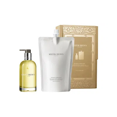Molton Brown Orange & Bergamot Hand Care Refill Collection (limited Edition) In White