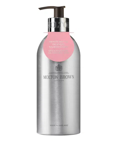 Molton Brown Rhubarb &amp; Rose Infinite Bottle - Bath &amp; Shower Gel 400 ml In Pink