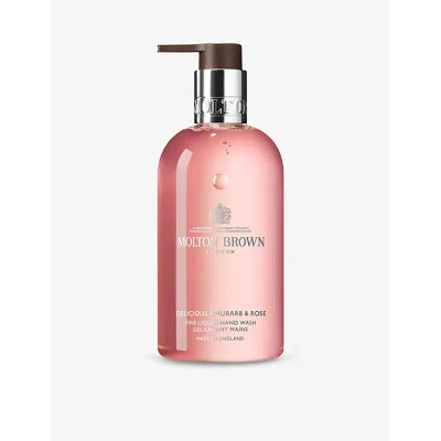Molton Brown Delicious Rhubarb And Rose Fine Liquid Hand Wash 300ml In Pink