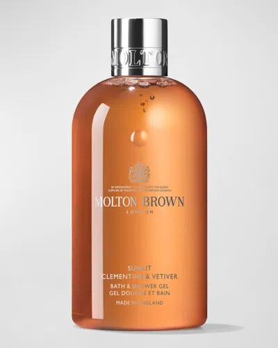 Molton Brown Sunlit Clementine And Vetiver Bath And Shower Gel, 10 Oz. In White