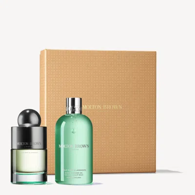 Molton Brown Wild Mint & Lavandin Eau De Toilette Gift Set In Transparent