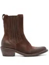 Moma 50mm Burnished Boots In Brown