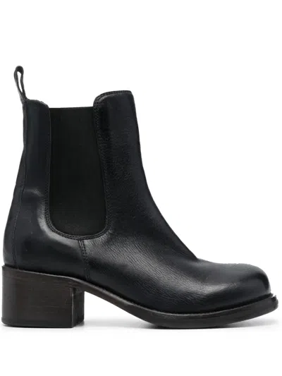 Moma 50mm Leather Chelsea Boots In Brown