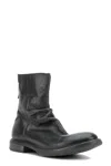 Moma Black Leather Boots In Black