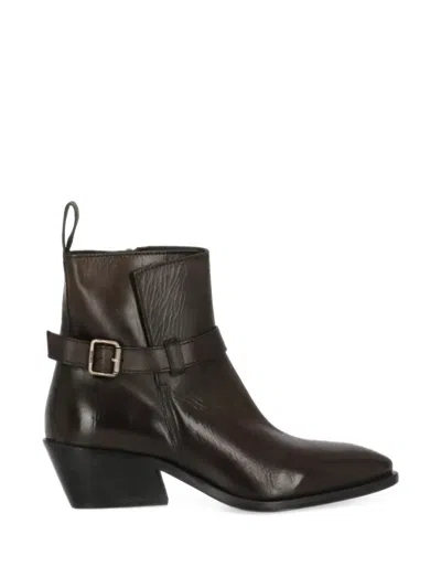 Moma Buckle-detail Ankle Boots In Multi