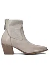 Moma Woman Ankle Boots Grey Size 11 Soft Leather