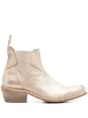 Moma Dallas Ankle Boots In Gold