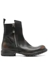 Moma Distressed Boots In Black