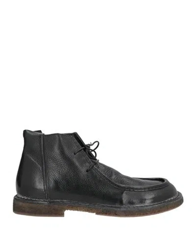 Moma Ideal Block Man Ankle Boots Black Size 12 Leather