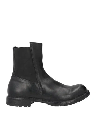 Moma Ideal Block Man Ankle Boots Black Size 9 Leather