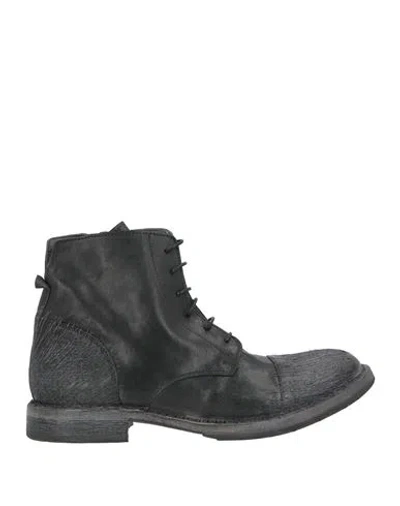Moma Ideal Block Man Ankle Boots Black Size 9 Leather