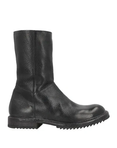Moma Ideal Block Man Boot Black Size 8 Leather