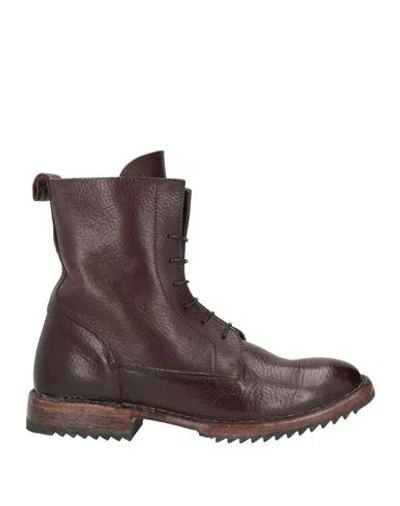 Moma Ideal Block Woman Ankle Boots Dark Brown Size 8 Leather