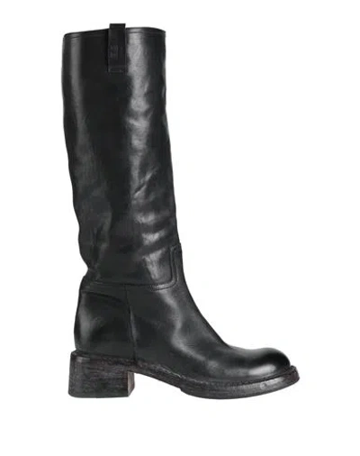 Moma Ideal Block Woman Boot Black Size 8 Leather