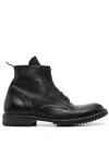 Moma Ideal Block Man Ankle Boots Black Size 7 Leather In Brown