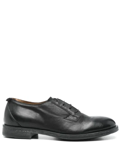 Moma Leather Derby Shoes In ブラック