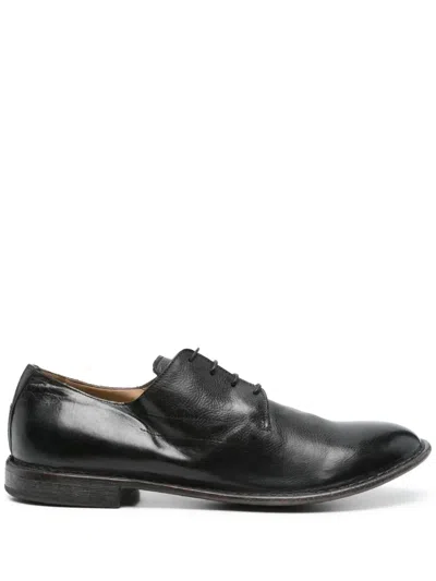 Moma Leather Derby Shoes In 黑色