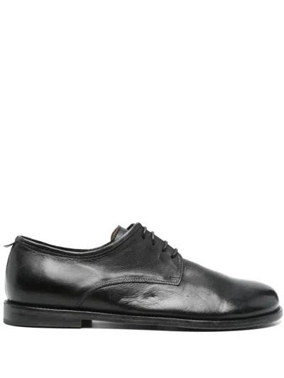 Moma Leather Derby Shoes In 黑色