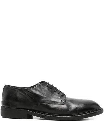 Moma Leather Lace-up Shoes In Black