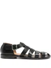 Moma Man Sandals Black Size 9 Leather In Black
