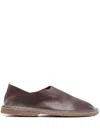 Moma Leather Slippers In Brown