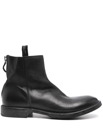 Moma Logo-tag Boots In 黑色