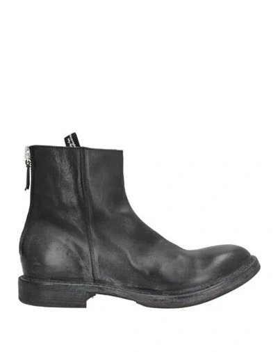 Moma Man Ankle Boots Black Size 10 Leather, Technical Fibers