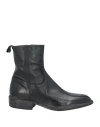 Moma Man Ankle Boots Black Size 13 Soft Leather In Black