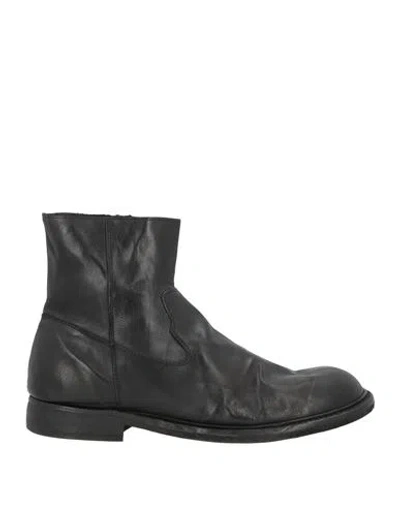 Moma Man Ankle Boots Black Size 8 Leather