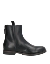 Moma Man Ankle Boots Black Size 9 Calfskin In Black