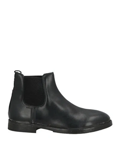 Moma Man Ankle Boots Black Size 9 Leather