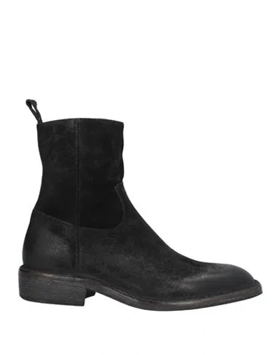 Moma Man Ankle Boots Black Size 9 Leather