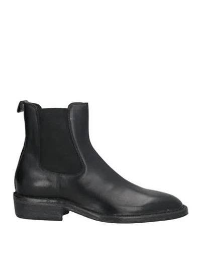 Moma Man Ankle Boots Black Size 9 Leather