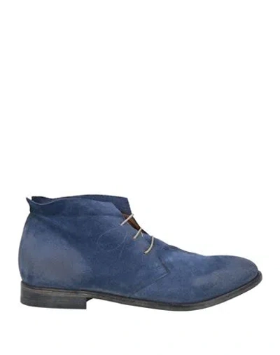 Moma Man Ankle Boots Blue Size 9 Leather