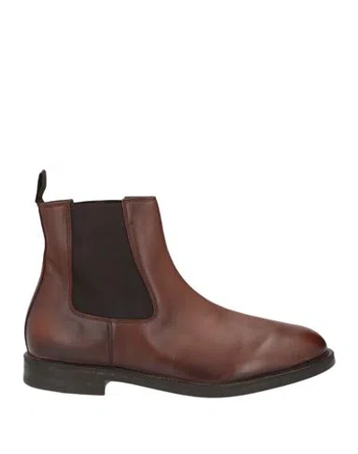 Moma Man Ankle Boots Brown Size 10 Calfskin