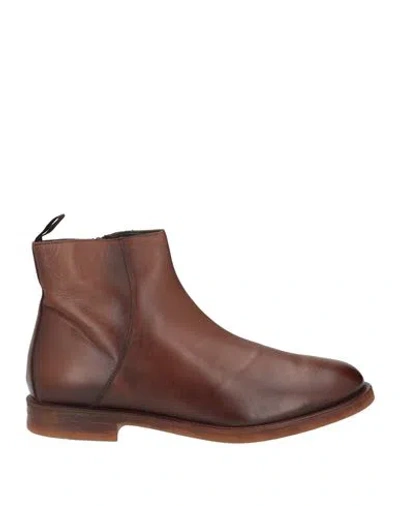 Moma Man Ankle Boots Brown Size 10 Calfskin