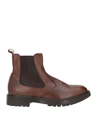 Moma Man Ankle Boots Brown Size 10 Calfskin
