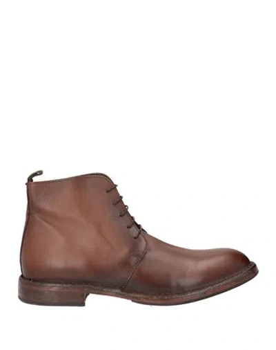 Moma Man Ankle Boots Brown Size 10 Calfskin