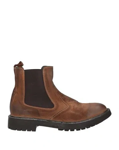 Moma Man Ankle Boots Brown Size 10 Leather
