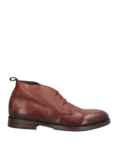 Moma Man Ankle Boots Brown Size 9 Calfskin
